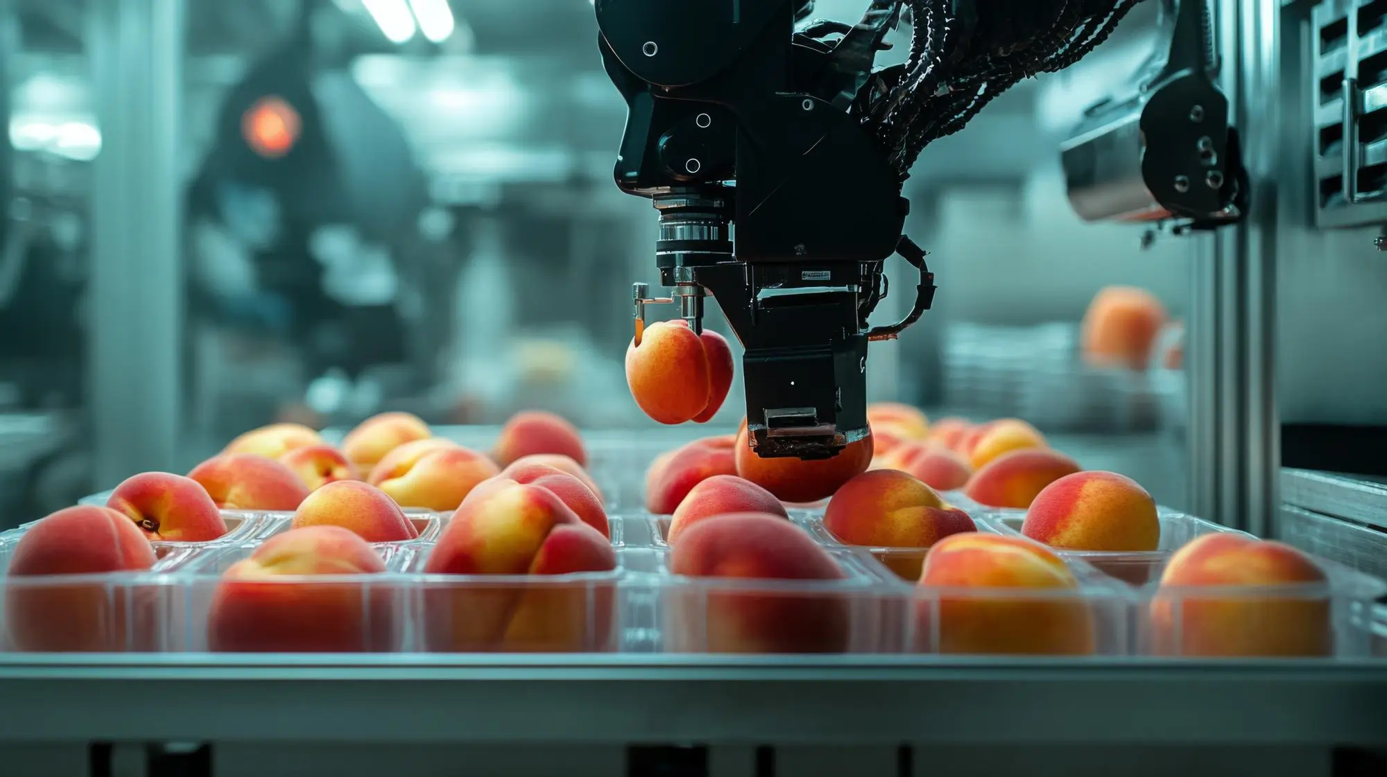 ki-lebensmittelproduktion Ki in der Industrie bei der Produktion und Qualitätskontrolle von Lebensmitteln