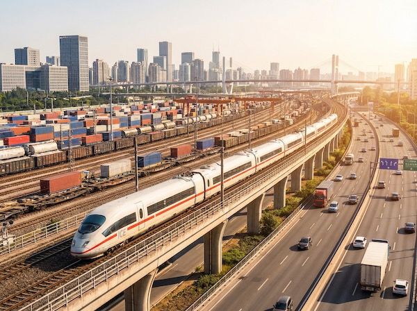 Das Schienennetz einer Großstadt